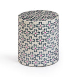 Lorna Capiz Shell Accent Stool - View 3