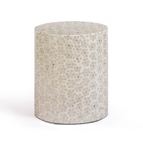 Lorna Capiz Shell Accent Stool - View 7