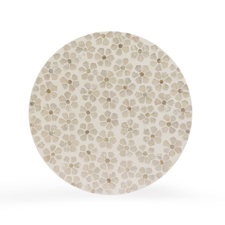 Lorna Capiz Shell Accent Stool - View 10
