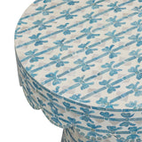 Lady Blue Ribbon Capiz Shell Round Side Table - View 4