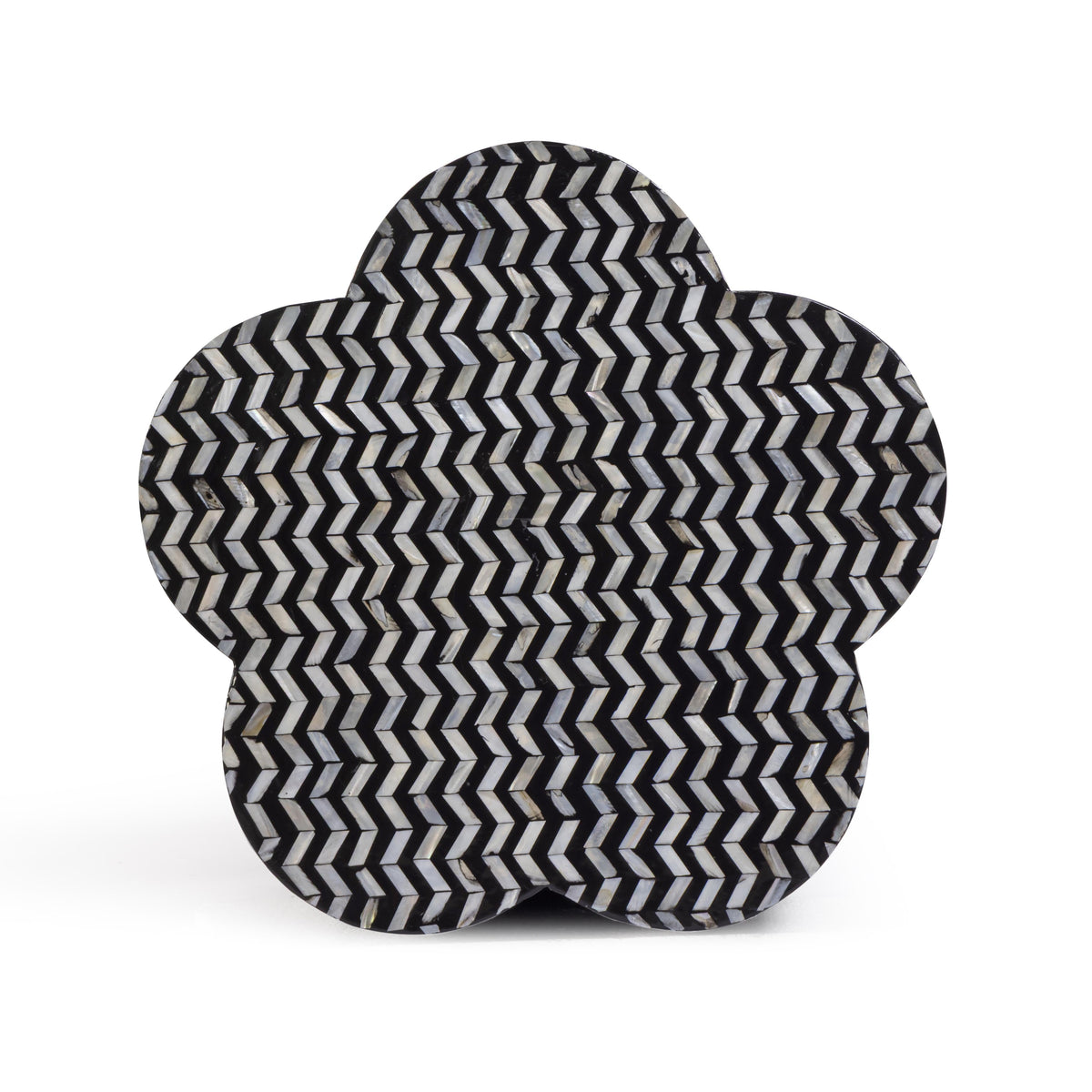 Truffle Black Mother of Pearl Shell Side Table - View 5