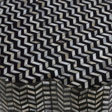 Truffle Black Mother of Pearl Shell Side Table - View 7