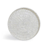 Coast Pearl White Seashell Round Side Table - View 5