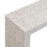 Cyprus 47" Cream Capiz Shell Console Table - View 4