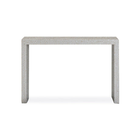 Cyprus 47" Cream Capiz Shell Console Table - View 1