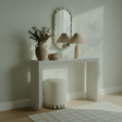 Cyprus 47" Cream Capiz Shell Console Table - View 1