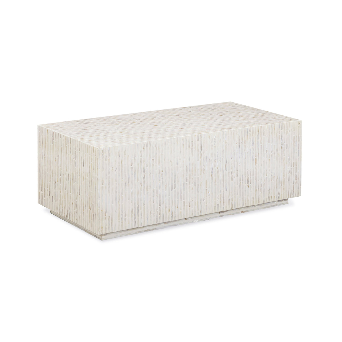 Earl 48" Shell Rectangular Coffee Table - View 1