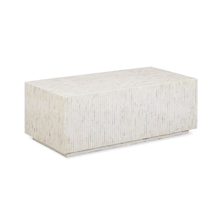 Earl 48" Shell Rectangular Coffee Table - View 1