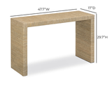 Mona 48" Natural Seagrass Console Table - View 6