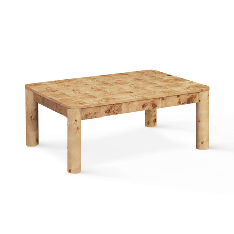 Berri 39" Natural Burl Coffee Table - View 2