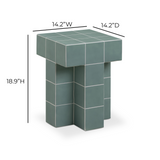 Alma Tile Concrete Indoor/Outdoor Side Table - View 6