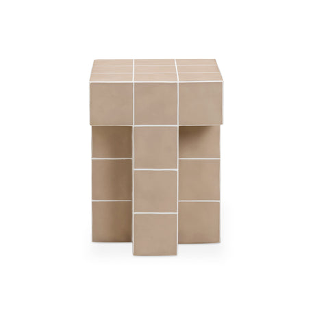 Alma Tile Concrete Indoor/Outdoor Side Table - View 15
