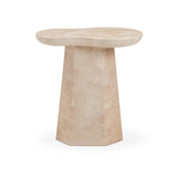 Zaya Rose Faux Marble Indoor/Outdoor Concrete Side Table - View 1