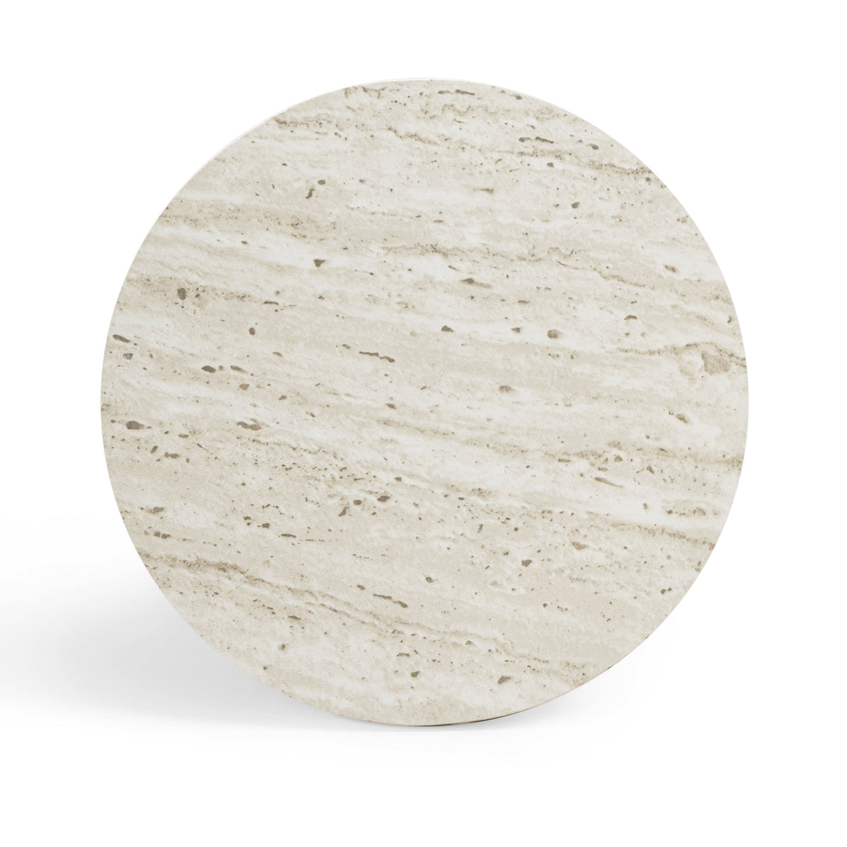 Asta Faux Travertine Indoor/Outdoor Concrete Side Table - View 6