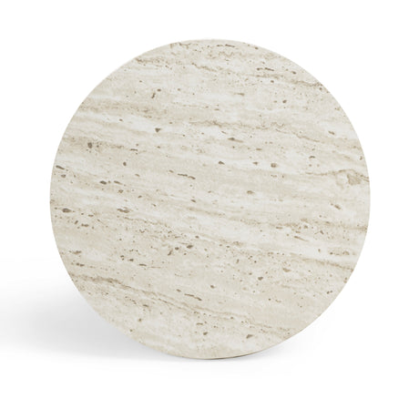 Asta Faux Travertine Indoor/Outdoor Concrete Side Table - View 6