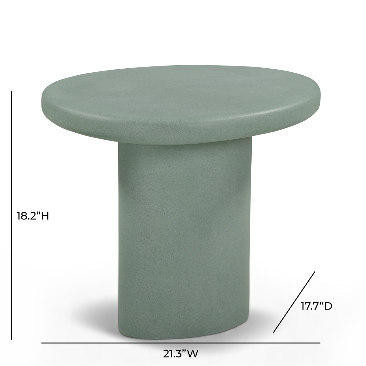 Jade Concrete Indoor/Outdoor Side Table - View 8