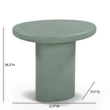 Jade Concrete Indoor/Outdoor Side Table - View 8