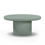 Jade Concrete Indoor/Outdoor Coffee Table (28"-34") - View 1