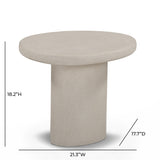 Jade Concrete Indoor/Outdoor Side Table - View 15