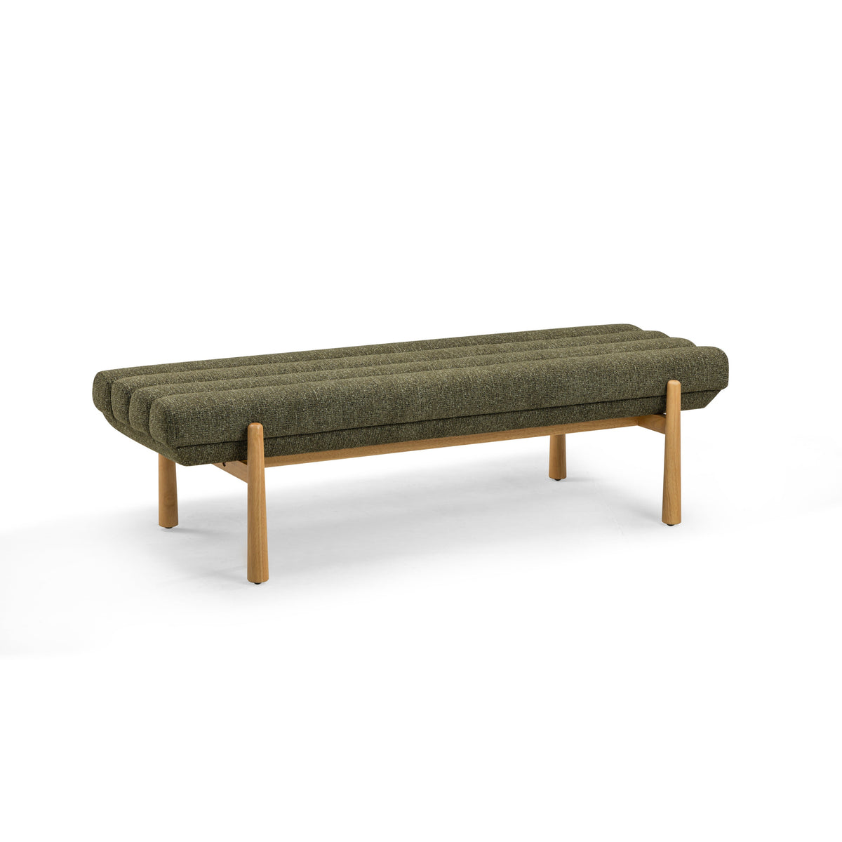 Julianna 56" Textured Performance Fabric Bench - View 8