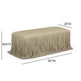 Shag Me 50" Performance Vegan Leather Bench - View 7