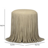 Shag Me Performance Vegan Leather Ottoman - View 6