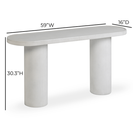 Darcy 59" Concrete Indoor/Outdoor Console Table - View 19
