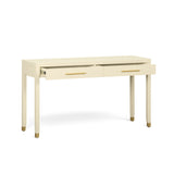 Dani 54" Cream Faux Shagreen 2-Drawer Console Table - View 4