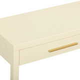 Dani 54" Cream Faux Shagreen 2-Drawer Console Table - View 6