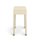 Dani 54" Cream Faux Shagreen 2-Drawer Console Table - View 7