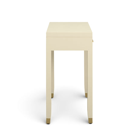Dani 54" Cream Faux Shagreen 2-Drawer Console Table - View 7