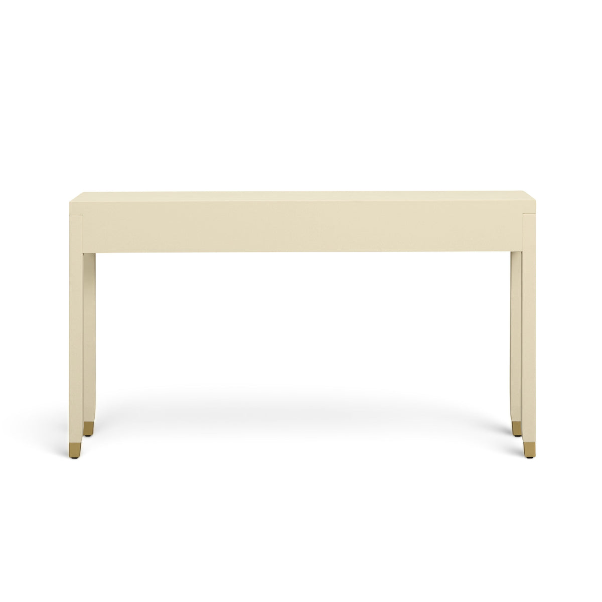 Dani 54" Cream Faux Shagreen 2-Drawer Console Table - View 8