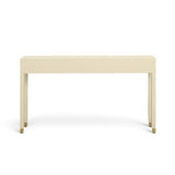 Dani 54" Cream Faux Shagreen 2-Drawer Console Table - View 8