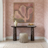 Braya 50" Faux Emperador Marble Console Table - View 2