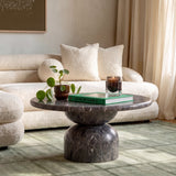 Cynthia 36" Concrete Indoor/Outdoor Coffee Table - View 16