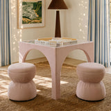 Tomlin Performance Chenille Game Table and Two Ottomans Set - View 35