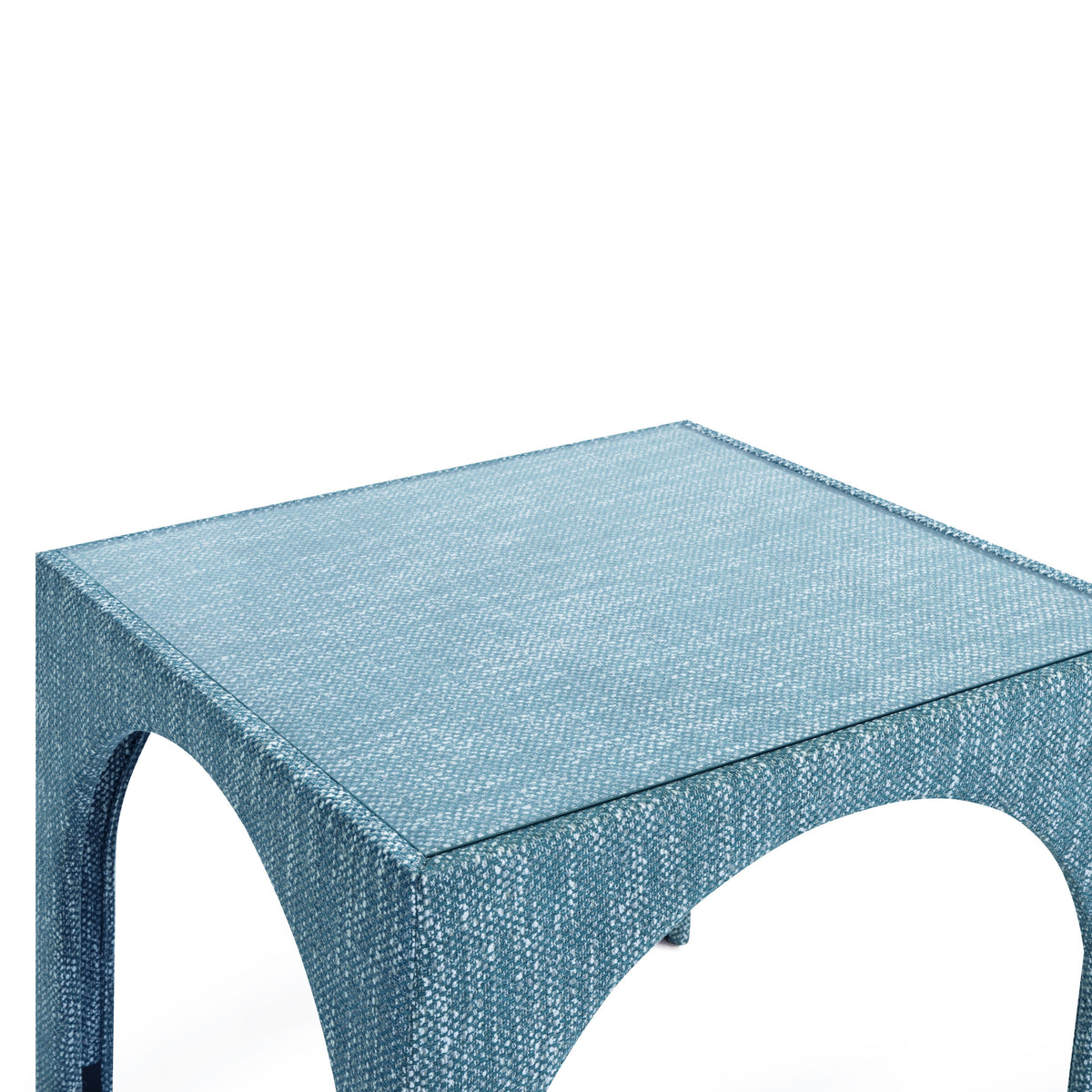 Tomlin Performance Chenille Game Table and Two Ottomans Set - View 28