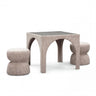 Tomlin Performance Chenille Game Table and Two Ottomans Set - View 44