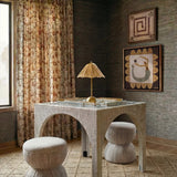 Tomlin Performance Chenille Game Table and Two Ottomans Set