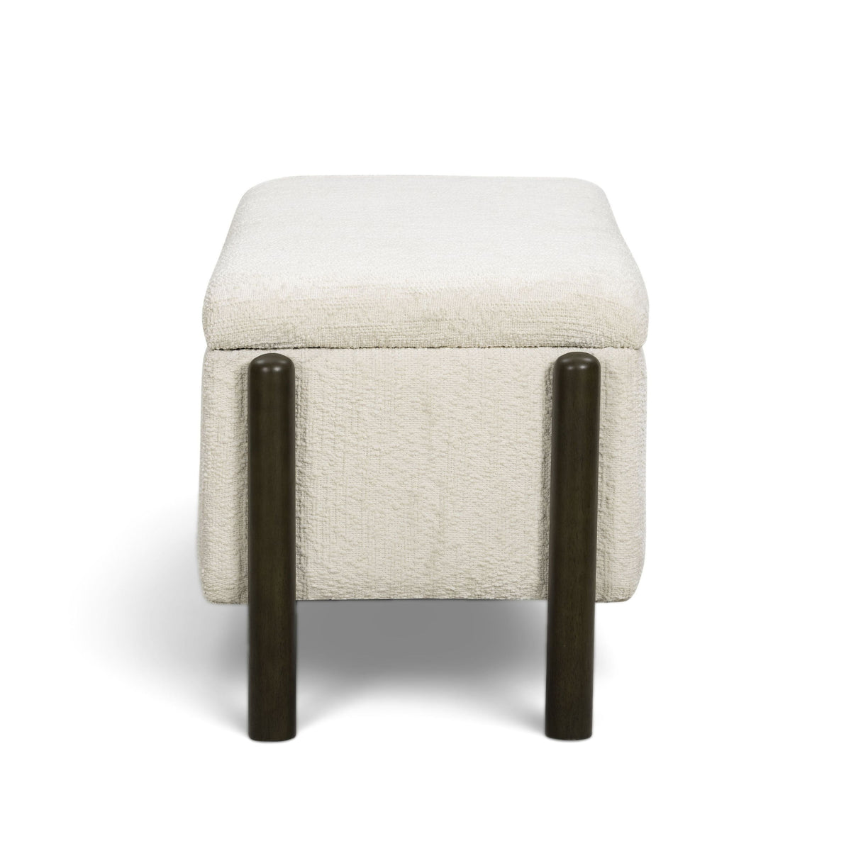 Abby 52" Nubby Fabric Storage Bench - View 5