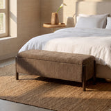 Abby 52" Nubby Fabric Storage Bench - View 11