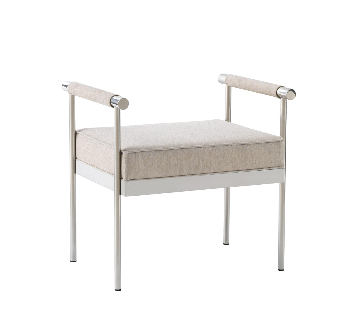 Diva 25" Cream Velvet Bench