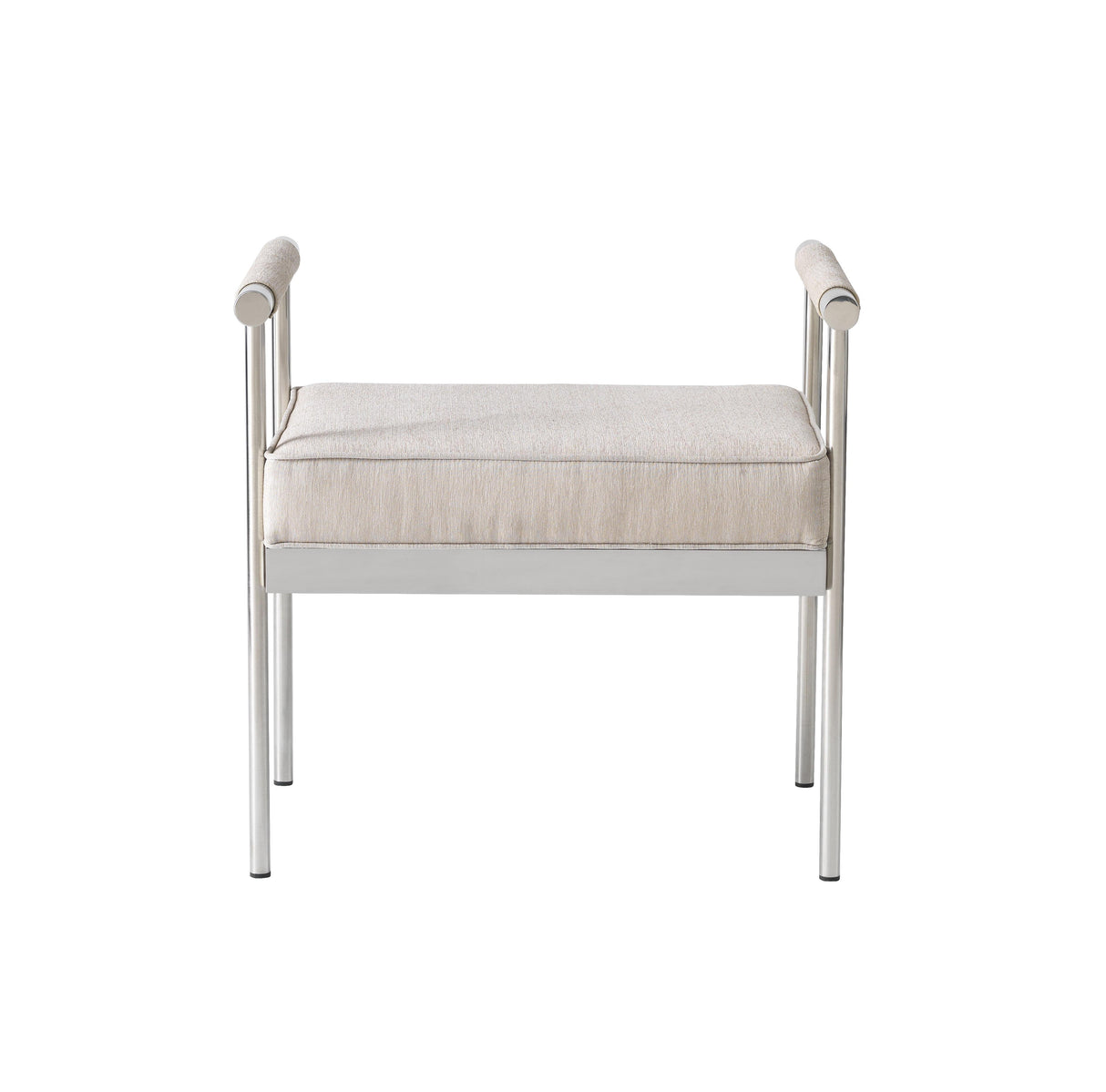 Diva 25" Cream Velvet Bench