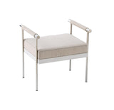 Diva 25" Cream Velvet Bench
