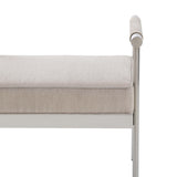 Diva 25" Cream Velvet Bench