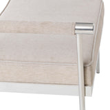 Diva 25" Cream Velvet Bench