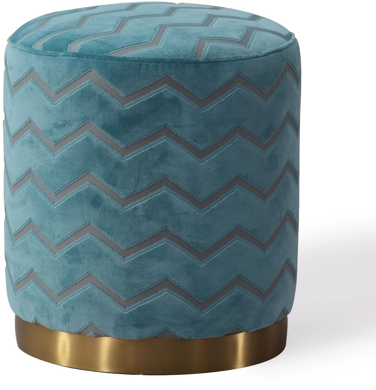 Opal Velvet Ottoman