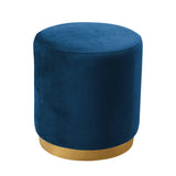 Opal Velvet Ottoman