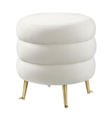 Ladder Velvet Ottoman