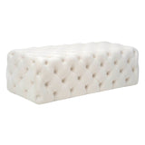Kaylee 49" Velvet Ottoman